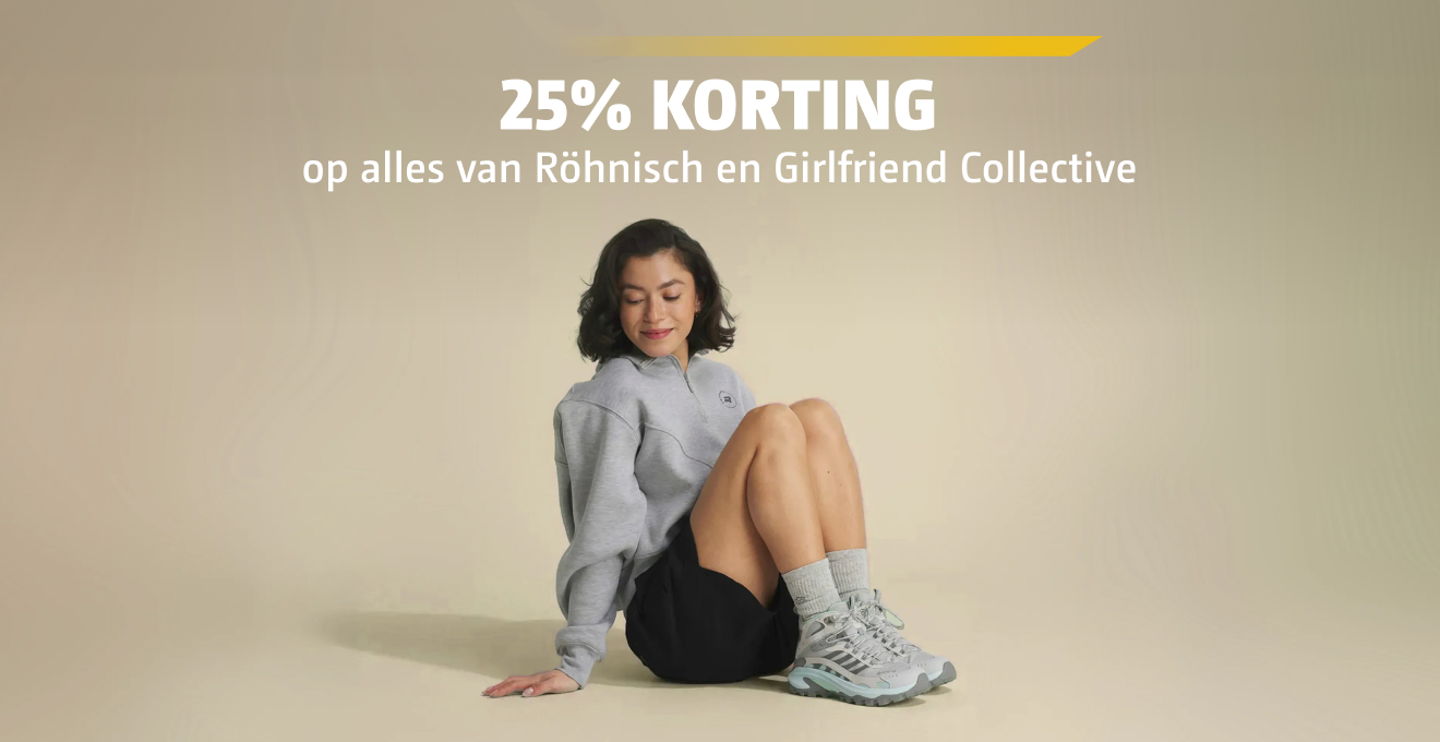 25% korting op Girlfriend Collective & Röhnisch