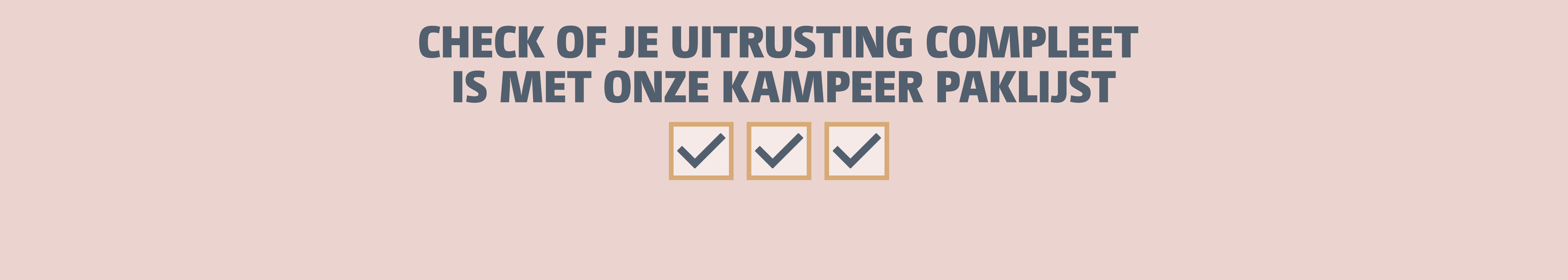 Kampeer paklijst
